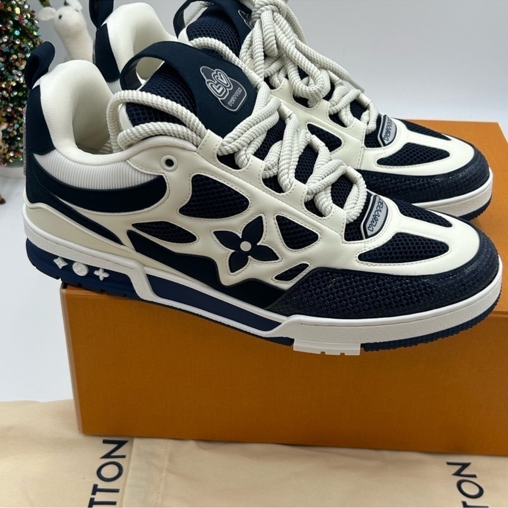 Men’s Louis Vuitton blue skate trainer sneakers size 11 fits 13 US made in Italy - Picture 11 of 11